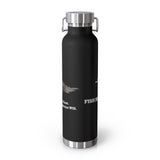 Fish Hunt Forever - Insulated Water Bottle - 22oz, Sport Hydration, Outdoor Gear, Camping Essential, Gift for Fishermen