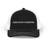 Fisherman Snapback Cap - Fish Hunt Forever Hat, Outdoor Gear, Fishing Gift, Camping Apparel, Trucker Style