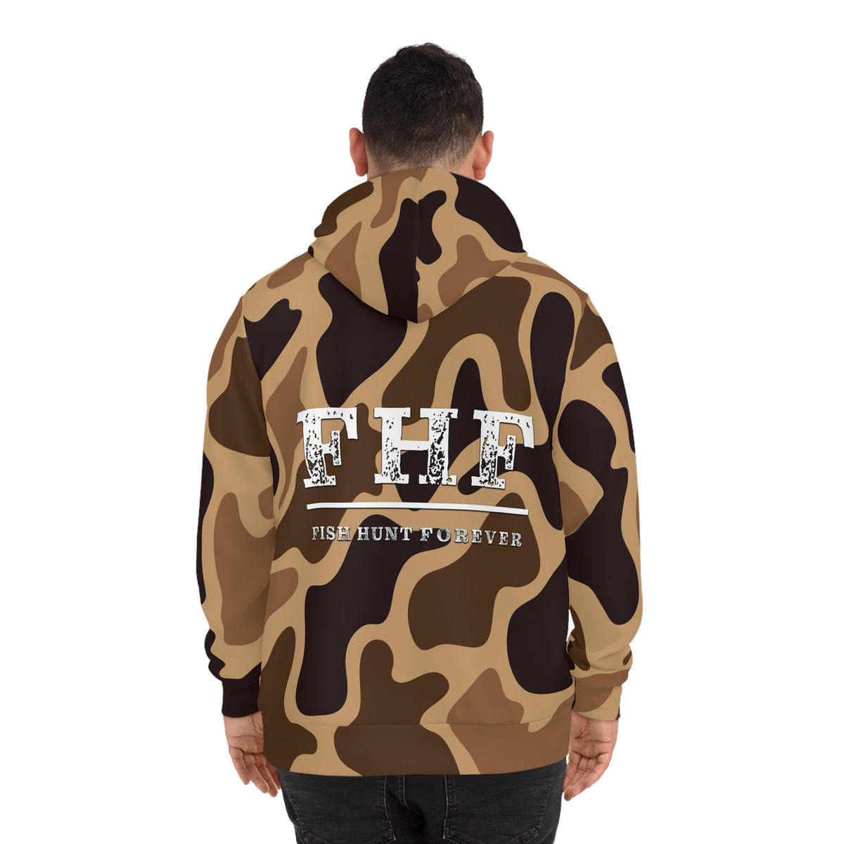 Camouflage Hoodie — FHF 'Fish Hunt Forever' Camo Pullover