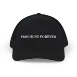 Fisherman Snapback Cap - Fish Hunt Forever Hat, Outdoor Gear, Fishing Gift, Camping Apparel, Trucker Style