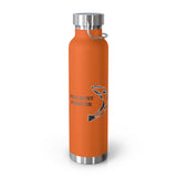 Fish Hunt Forever - Insulated Water Bottle - 22oz, Sport Hydration, Outdoor Gear, Camping Essential, Gift for Fishermen