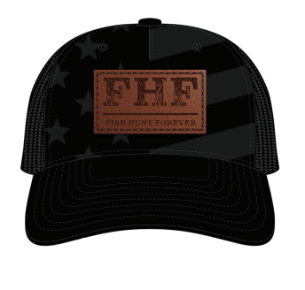 Richardson 112 Stars and Stripes Fish Hunt Forever Trucker Hat