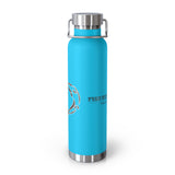 Fish Hunt Forever - Insulated Water Bottle - 22oz, Sport Hydration, Outdoor Gear, Camping Essential, Gift for Fishermen