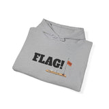 Hoodie — 'FLAG!' Tip Up Pullover | FHF (Fish Hunt Forever) Graphic Hooded Sweatshirt
