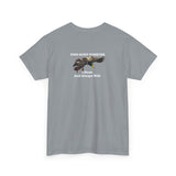 Make Duck Season Late Again! Fish Hunt Forever Unisex Heavy Cotton Tee