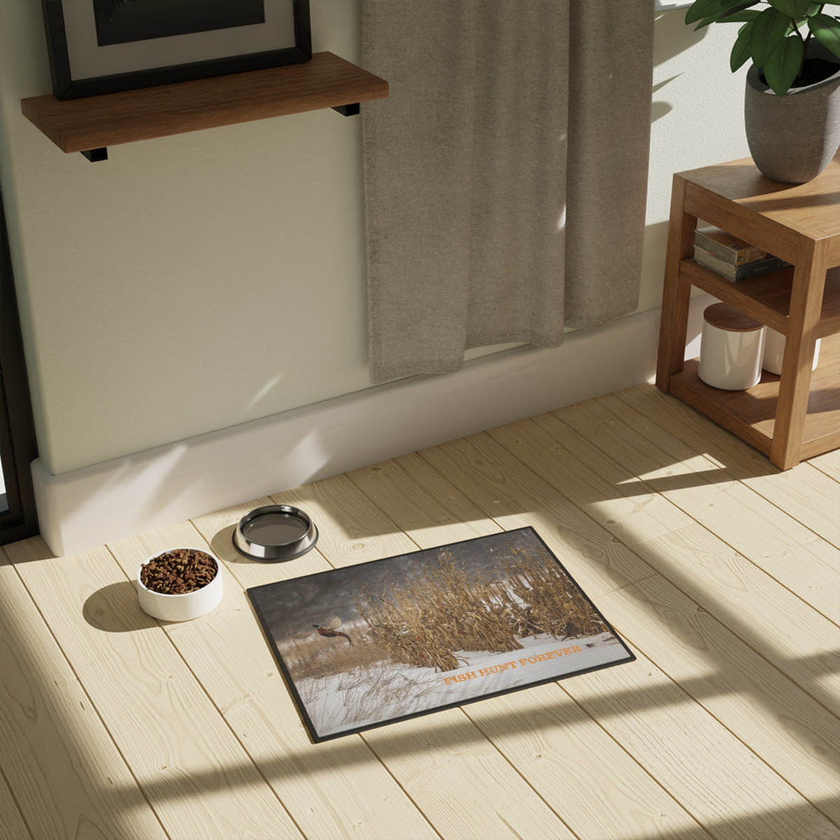 FHF - Rooster Snow Storm - Pet Mat (18" x 24")