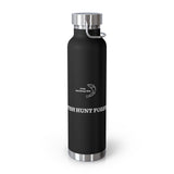 Fish Hunt Forever - Insulated Water Bottle - 22oz, Sport Hydration, Outdoor Gear, Camping Essential, Gift for Fishermen