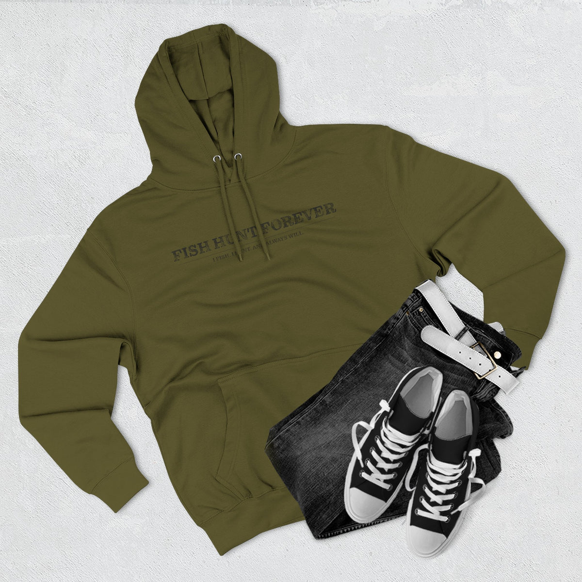 I Fish and Always Will. Fleece Hoodie for Fishing Enthusiasts, Cozy Fishing Apparel, Gifts for Anglers, Fish Hunt Forever Hoodie, Outdoor Adventure Wear, [...]