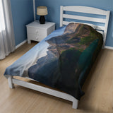 Grinnell Glacier - Velveteen Plush Blanket