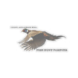 Fish Hunt Forever - I Hunt Sticker - Kiss-Cut Stickers