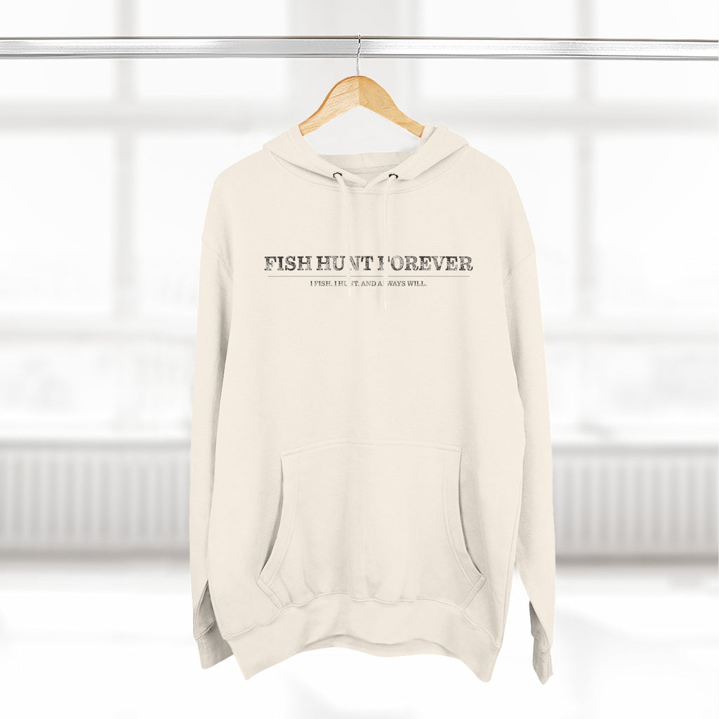 I Fish and Always Will. Fleece Hoodie for Fishing Enthusiasts, Cozy Fishing Apparel, Gifts for Anglers, Fish Hunt Forever Hoodie, Outdoor Adventure Wear, [...]