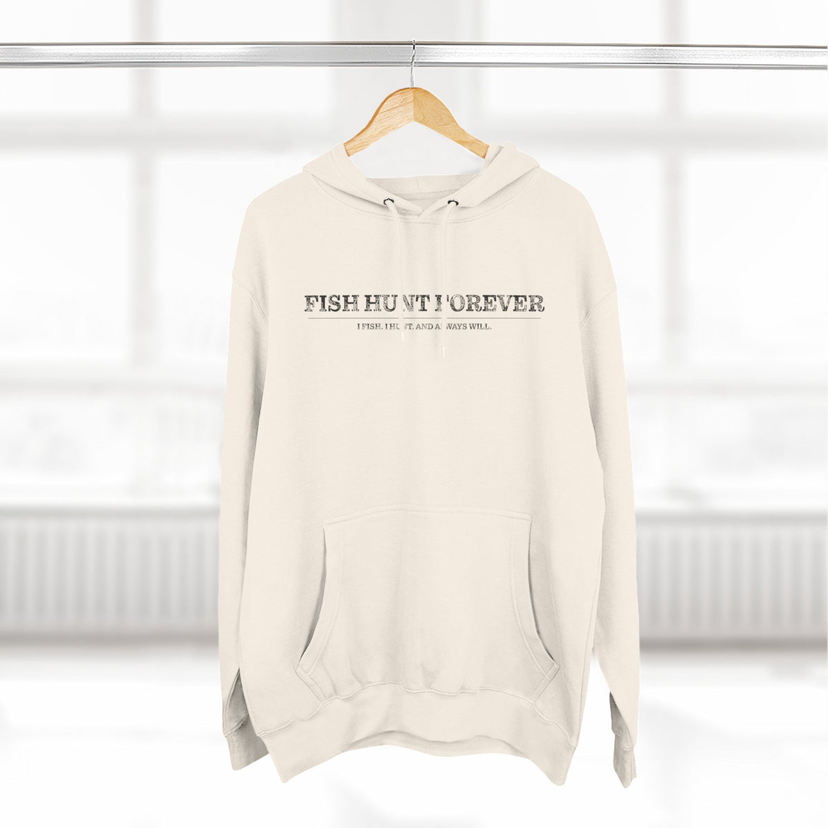 I Fish and Always Will. Fleece Hoodie for Fishing Enthusiasts, Cozy Fishing Apparel, Gifts for Anglers, Fish Hunt Forever Hoodie, Outdoor Adventure Wear, [...]