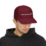 Fisherman Snapback Cap - Fish Hunt Forever Hat, Outdoor Gear, Fishing Gift, Camping Apparel, Trucker Style