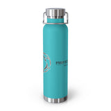 Fish Hunt Forever - Insulated Water Bottle - 22oz, Sport Hydration, Outdoor Gear, Camping Essential, Gift for Fishermen