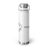 Fish Hunt Forever - Insulated Water Bottle - 22oz, Sport Hydration, Outdoor Gear, Camping Essential, Gift for Fishermen