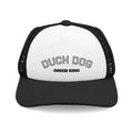 Dog Trucker Hat — "Duck Dog: Couch King" Foam Mesh Cap