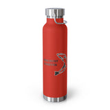 Fish Hunt Forever - Insulated Water Bottle - 22oz, Sport Hydration, Outdoor Gear, Camping Essential, Gift for Fishermen