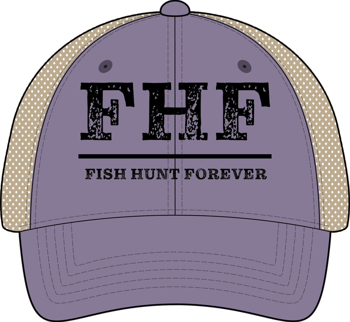 Women's Washed Mesh-Back Cap - Fish Hunt Forever