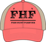 Women's Washed Mesh-Back Cap - Fish Hunt Forever