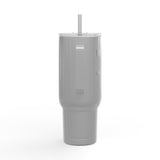 FLAG! 40oz Engraved Tumbler — Travel Mug with Handle, Lid & Straw (Flag Garage Design)