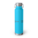 Fish Hunt Forever - Insulated Water Bottle - 22oz, Sport Hydration, Outdoor Gear, Camping Essential, Gift for Fishermen