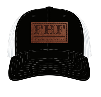 Richardson 112 Black and White FHF Trucker Hat