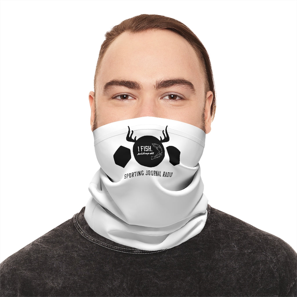 SJR - White - I Fish - Lightweight Neck Gaiter